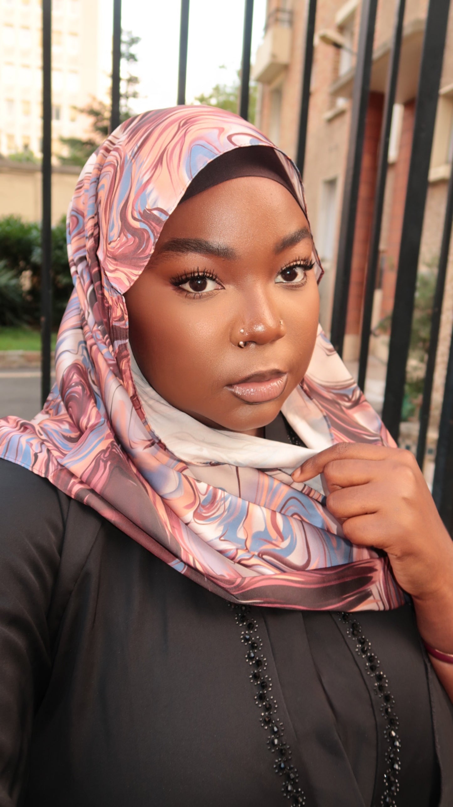 Satin scarf