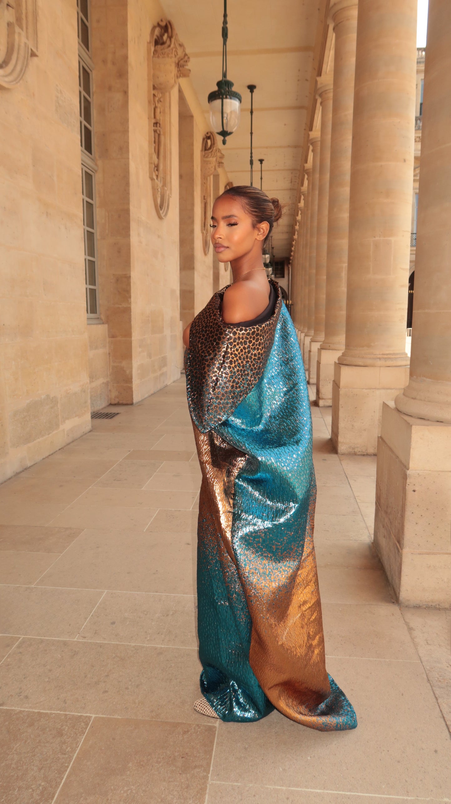 KEERA DRESS bleu