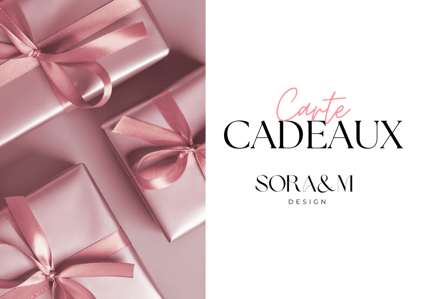 Carte cadeau SORA&MDESIGN
