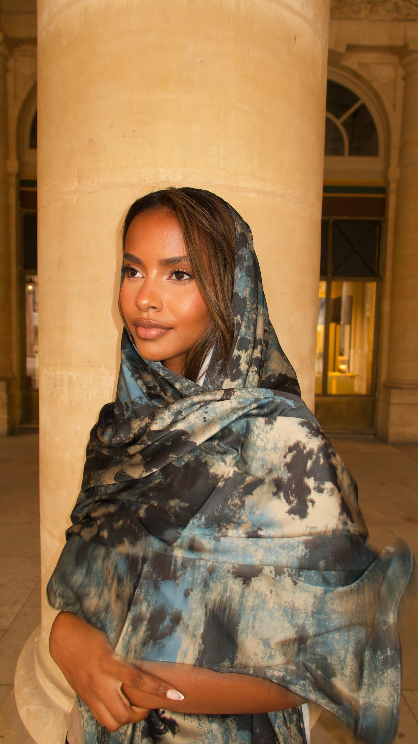 Satin scarf