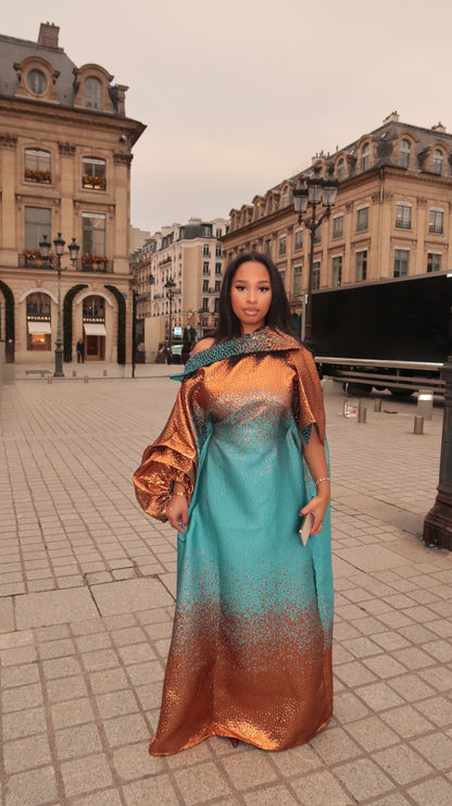 KEERA DRESS Turquoise