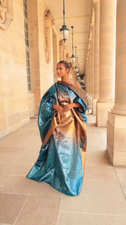 KEERA DRESS bleu