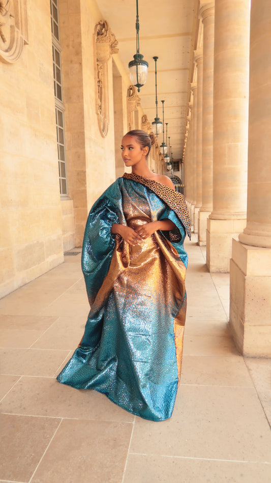 KEERA DRESS bleu