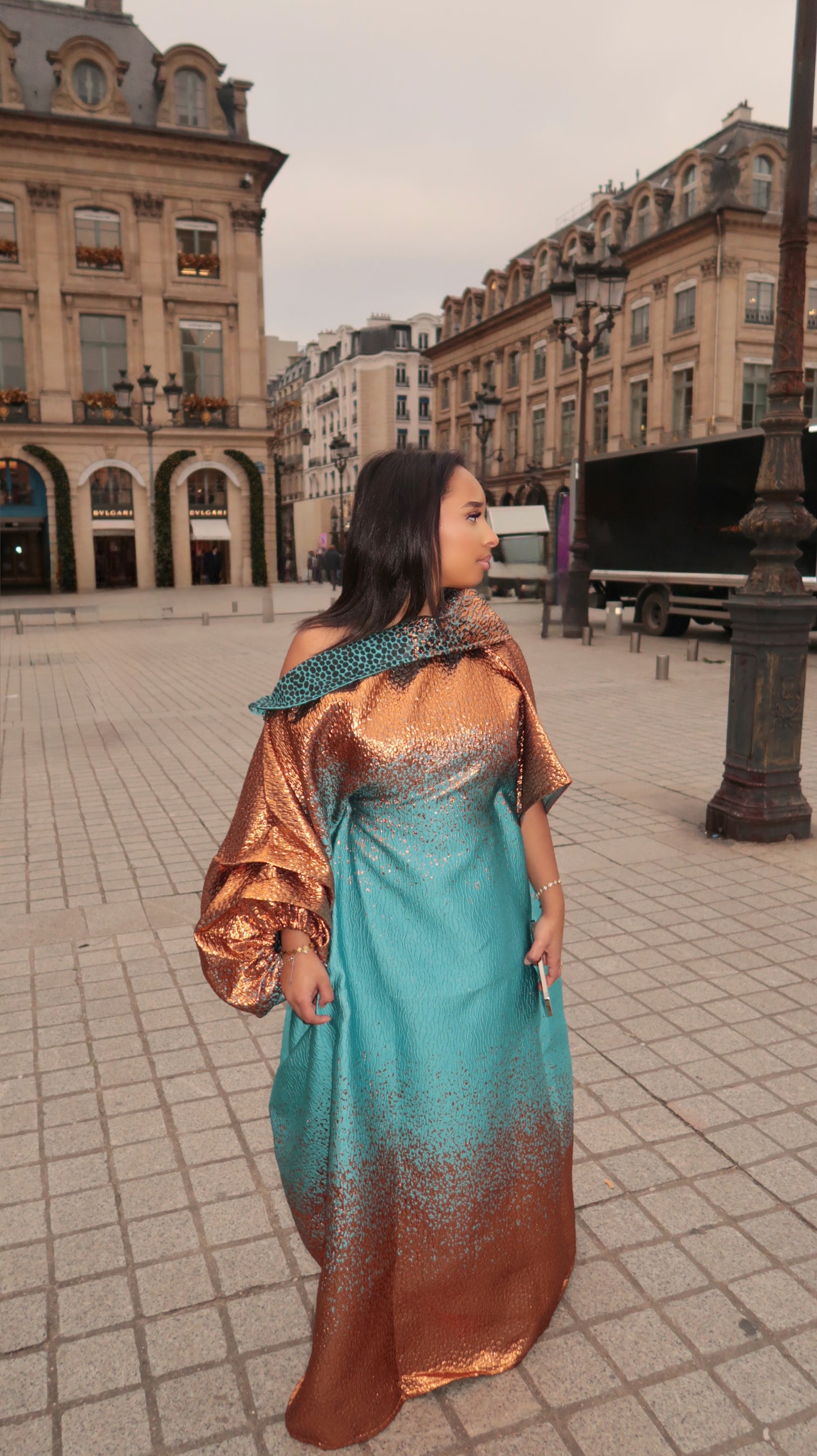 KEERA DRESS Turquoise